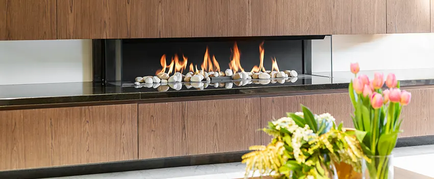 Double-height Fireplace Design Refurbishment in Del City, Oklahoma